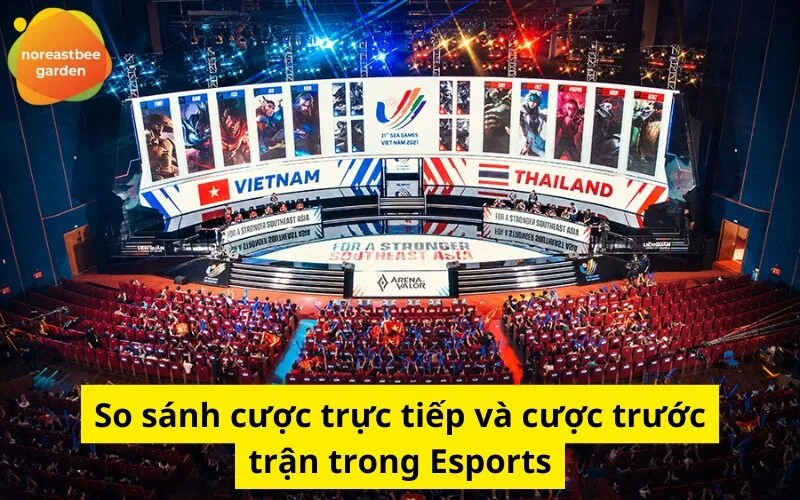 So sánh cược trực tiếp và cược trước trận trong Esports